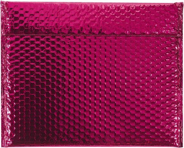 Made in USA - 11" Long x 13-3/4" Wide Peel-Off Self-Seal Bubble Mailer - Pink - Best Tool & Supply