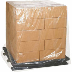 Made in USA - 48" Long x 48" Wide x 72" High Pallet Cover - Clear, Case, 50 Piece - Best Tool & Supply