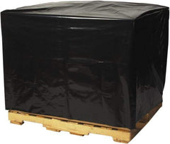 Made in USA - 42" Long x 48" Wide x 48" High Pallet Cover - Black, Case, 50 Piece - Best Tool & Supply