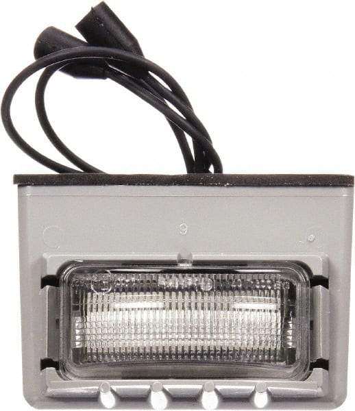 Truck-Lite - 2" Long, Clear LED License Light - 12 Volts, Includes LED Light, Bracket, Gasket - Best Tool & Supply