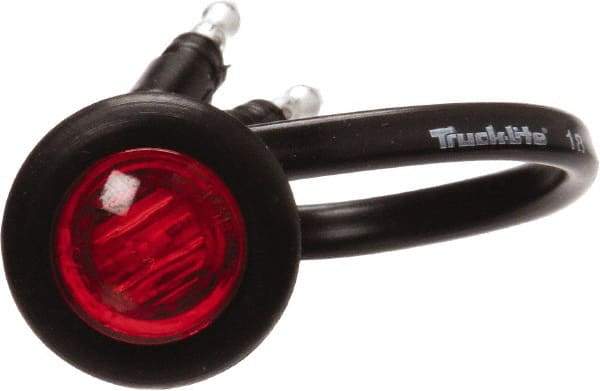 Truck-Lite - 3/4" Long, Red LED Marker Clearance - 12 Volts, Includes LED Light, Grommet - Best Tool & Supply