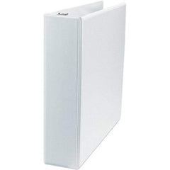 Universal One - 500 Sheet Capacity, 8-1/2 x 11", View Ring Binder - Polypropylene, White - Best Tool & Supply