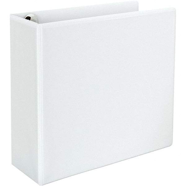 Universal One - 780 Sheet Capacity, 8-1/2 x 11", View Ring Binder - Polypropylene, White - Best Tool & Supply