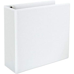 Universal One - 780 Sheet Capacity, 8-1/2 x 11", View Ring Binder - Polypropylene, White - Best Tool & Supply