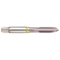 M8x1.25 2B 3-Flute Cobalt Yellow Ring Spiral Point Plug Tap-MolyGlide - Best Tool & Supply