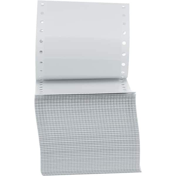 UNIVERSAL - 5" Long, White Paper Shipping Label - For Dot Matrix Printers - Best Tool & Supply