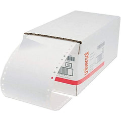 UNIVERSAL - 6" Long, White Paper Shipping Label - For Dot Matrix Printers - Best Tool & Supply