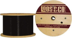 Loos & Co. - 1/8" x 3/32" Diam, Steel Wire Rope - 920 Lb Breaking Strength, 7 x 7, Vinyl Coating - Best Tool & Supply