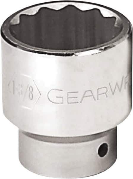 GearWrench - 1-13/16", 3/4" Drive, Standard Hand Socket - 12 Points, 2-11/16" OAL, Alloy Steel, Chrome Finish - Best Tool & Supply