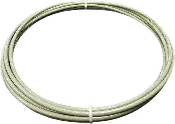 Loos & Co. - 50' Long, 1/8" x 1/8" Diam, Stainless Steel Wire Rope - 2,000 Lb Breaking Strength, 7 x 19 - Best Tool & Supply