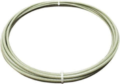 Loos & Co. - 50' Long, 1/4" x 1/4" Diam, Galvanized Steel Wire Rope - 7,000 Lb Breaking Strength, 7 x 19 - Best Tool & Supply