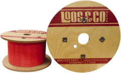 Loos & Co. - 3/16" x 1/8" Diam, Galvanized Steel Wire Rope - 1,700 Lb Breaking Strength, 7 x 7, Vinyl Coating - Best Tool & Supply