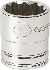 GearWrench - 7/8", 3/8" Drive, Standard Hand Socket - 12 Points, 1" OAL, Alloy Steel, Chrome Finish - Best Tool & Supply