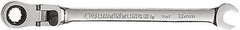 GearWrench - 8mm 12 Point Flexhead Combination Wrench - 5-3/4" OAL, Steel, Full Polish Finish - Best Tool & Supply