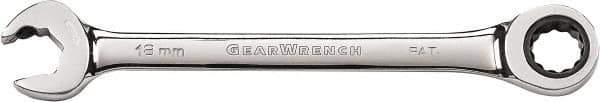 GearWrench - 9/16" 12 Point Combination Wrench - 7-1/2" OAL, Steel, Full Polish Finish - Best Tool & Supply