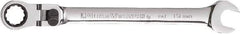 GearWrench - 19mm 12 Point Flexhead Combination Wrench - 11" OAL, Steel, Full Polish Finish - Best Tool & Supply