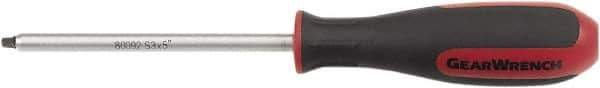 GearWrench - #0 Square Point, 4" Blade Length Square Recess Screwdriver - 8-3/32" OAL - Best Tool & Supply