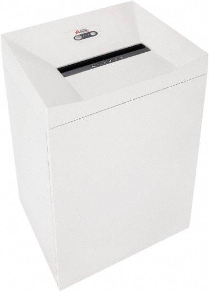 Ability One - 4mm x 37mm" Strip, 17 Sheet Cross Cut Paper Office Shredder - 13-1/2" Long x 18" Wide x 25" High, Level 4 Security, 69 Gal Wastebasket - Best Tool & Supply