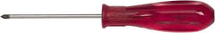 GearWrench - #1, 7" OAL, Standard Phillips Screwdriver - 3" Blade Length, Round Shank, Acetate Handle - Best Tool & Supply