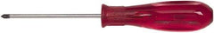 GearWrench - #0, 5.31" OAL, Standard Phillips Screwdriver - 2" Blade Length, Round Shank, Acetate Handle - Best Tool & Supply