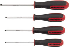 GearWrench - 4 Piece Square Screwdriver Set - Blade Sizes: Length 1-1/2, 2-1/2, 3, 4, 6 & 8 - Best Tool & Supply