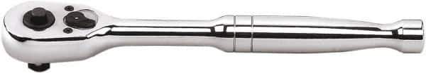 GearWrench - 1/2" Drive Pear Head Ratchet - Full Polish Chrome Finish, 9" OAL, 45 Gear Teeth, Full Polished Handle, Standard Head - Best Tool & Supply