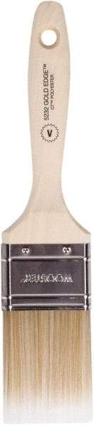 Wooster Brush - 2" Flat Polyester Varnish Brush - 2-11/16" Bristle Length, 4-9/16" Wood Beavertail Handle - Best Tool & Supply