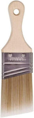 Wooster Brush - 2" Angled Polyester Angular Brush - 2-11/16" Bristle Length, 2-7/8" Wood Fluted Handle - Best Tool & Supply