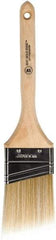 Wooster Brush - 2-1/2" Angled Polyester Angular Brush - 2-15/16" Bristle Length, 6-13/16" Wood Fluted Handle - Best Tool & Supply