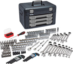 GearWrench - 232 Piece 1/4 & 3/8" Drive Mechanic's Tool Set - Comes in Blow Molded Case with 3 Drawers - Best Tool & Supply