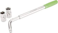 OEM Tools - 21" Long Cylindrical Shaped Lug Nut Wrench Tire Iron - Telescoping, 11/16, 3/4, 13/16, 7/8" Hex, 17, 19, 21, 22mm - Best Tool & Supply