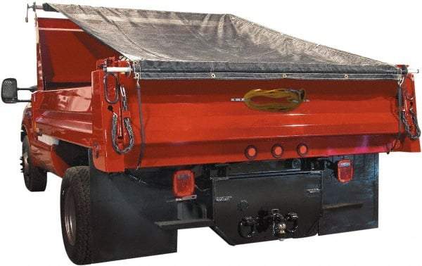 Buyers Products - Aluminum Manual Dump Tarp - 6.4" Long, Silver, For Use with Dumps up to 102" Wide - Best Tool & Supply