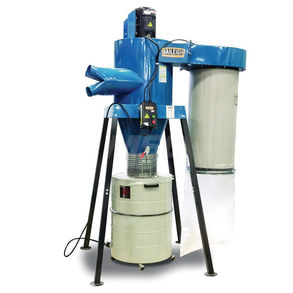 Dust, Mist & Fume Collectors; Machine Type: Dust Collector; Mounting Type: Surface; Filter Bag Rating (Micron): 1.00; Voltage: 220; Phase: 3; Air Flow Volume (CFM): 3600.00; Sound Level Rating (dB): 88; Static Pressure Water Level (Decimal Inch): 12.3000;