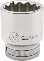 GearWrench - 3/4" Drive, Standard Hand Socket - 12 Points, 2.2" OAL, Alloy Steel, Chrome Finish - Best Tool & Supply