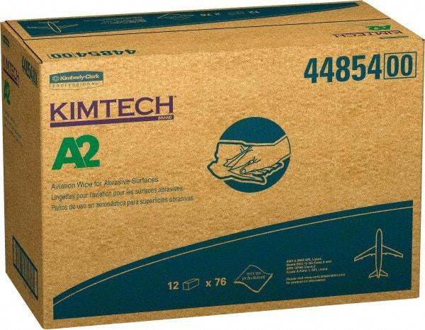 Kimtech - A2 Disposable Aerospace Wipes - Packet, 12-1/2" x 12" Sheet Size, White - Best Tool & Supply