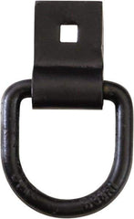 Buyers Products - Steel D-Ring with Integral Bracket - 3-1/2" Long, Black, For Use with Cargo Control - Best Tool & Supply