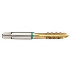 M16 x 2.0 Dia. - 6H - 4 FL - Cobalt Bottoming Green Ring Tap FORM-E-TiN - Best Tool & Supply