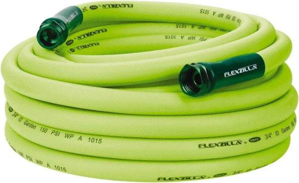 Legacy - 50' Long Garden Hose - 3/4" Diam, 3/4" GHT, Hybrid Polymer, 150 psi, All Season, Green - Best Tool & Supply