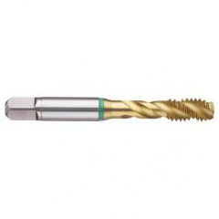 1-1/4-7 Dia. - 2B - 4 FL - Cobalt Bottoming Green Ring Tap FORM-E-TiN - Best Tool & Supply