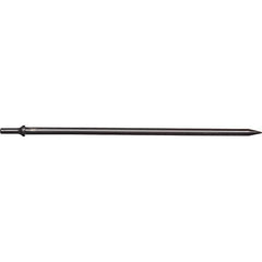 Mayhew - 1/8" Head Width, 18" OAL, Tapered Punch Chisel - Round Drive, Round Shank, Steel - Best Tool & Supply