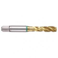 1-1/4-12 Dia. - 2B - 4 FL - Cobalt Bottoming Green Ring Tap FORM-E-TiN - Best Tool & Supply