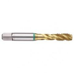 1-1/4-12 Dia. - 2B - 4 FL - Cobalt Bottoming Green Ring Tap FORM-E-TiN - Best Tool & Supply