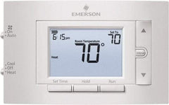 White-Rodgers - 50 to 99°F, 1 Heat, 1 Cool, Digital Programmable Thermostat - 20 to 30 Volts, 1.77" Inside Depth x 1.77" Inside Height x 5-1/4" Inside Width, Horizontal Mount - Best Tool & Supply