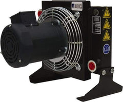 AKG Thermal Systems - SAE #12, 1 Fan Mount, Liquid-To-Air Aluminum Brazed Process Equipment Heat Exchanger - Oil Cooler, Ethylene Glycol/Water Mixture Cooler, 14.25" High x 13.78" Wide x 13.27" Deep, 250°F Max - Best Tool & Supply