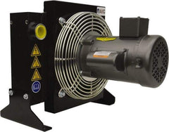 AKG Thermal Systems - SAE #16, 1 Fan Mount, Liquid-To-Air Aluminum Brazed Process Equipment Heat Exchanger - Oil Cooler, Ethylene Glycol/Water Mixture Cooler, 15.91" High x 16.54" Wide x 16" Deep, 250°F Max - Best Tool & Supply