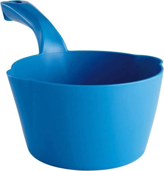 Remco - 32 oz Blue Polypropylene Round Bottom Scoop - 6.8" Wide x 5.3" Deep Bowl, 5-1/2" Handle Length, 11.6" OAL - Best Tool & Supply