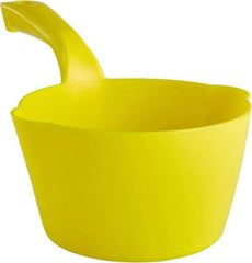 Remco - 32 oz Yellow Polypropylene Round Bottom Scoop - 6.8" Wide x 5.3" Deep Bowl, 5-1/2" Handle Length, 11.6" OAL - Best Tool & Supply