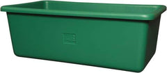 Remco - 70 Gal Green Rectangular Polyethylene Tub - 17" High x 26-1/2" Diam - Best Tool & Supply