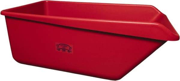 Remco - 149 Gal Red Rectangular Polyethylene Tub - 21-3/4" High x 32" Diam - Best Tool & Supply