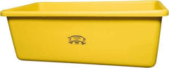 Remco - 70 Gal Yellow Rectangular Polyethylene Tub - 17" High x 26-1/2" Diam - Best Tool & Supply